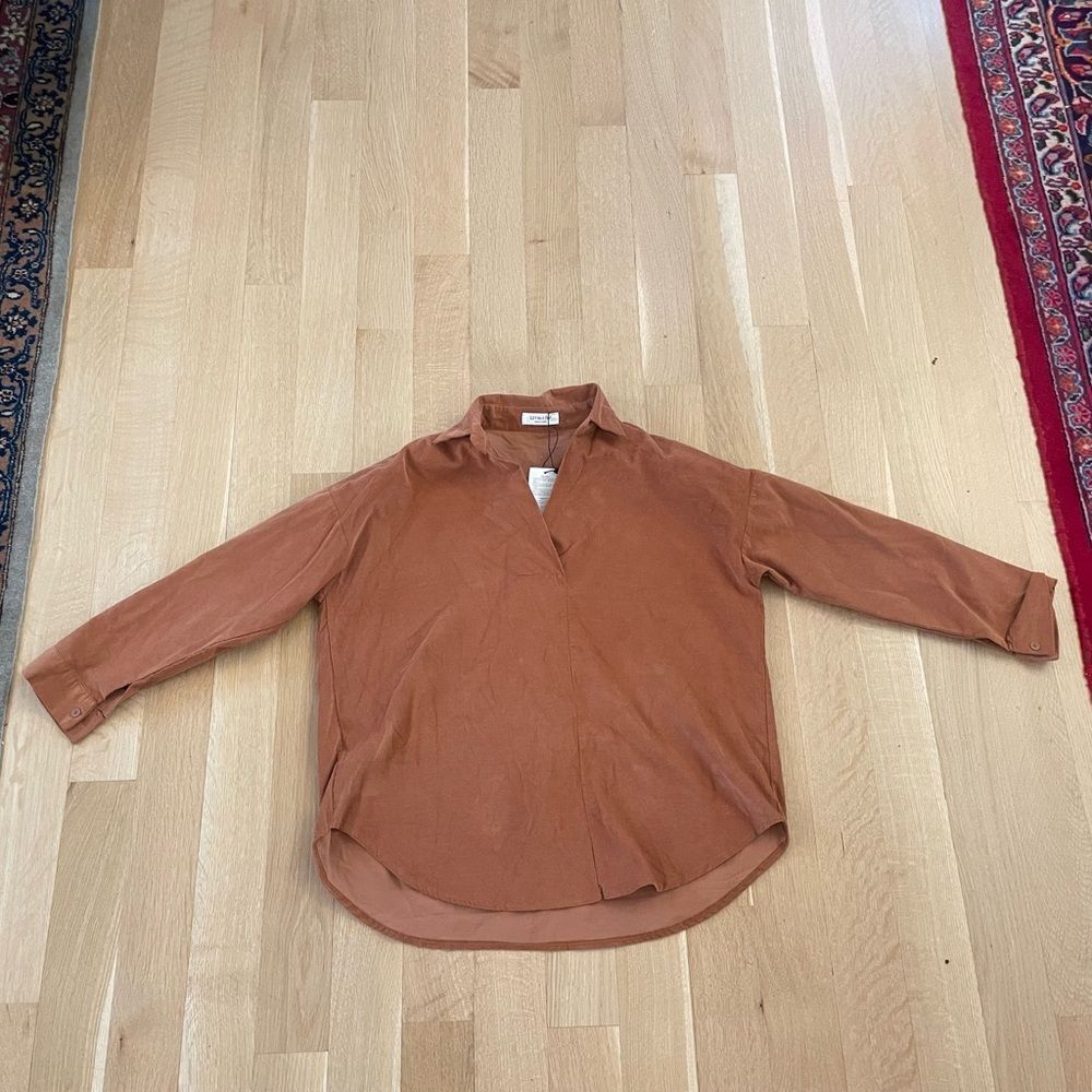 Cute brown blouse
